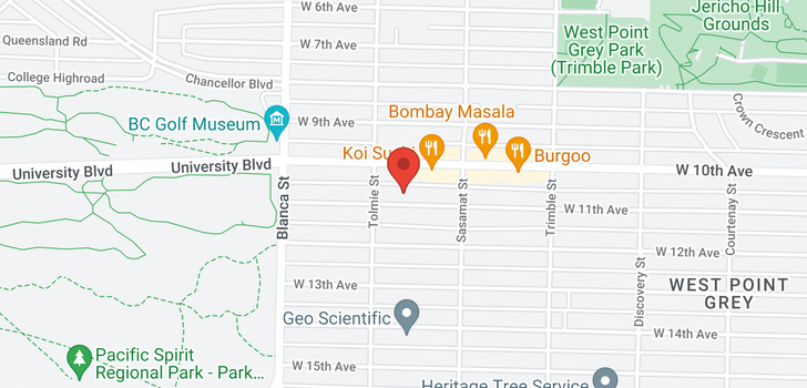 map of 4563 W 11TH AVENUE